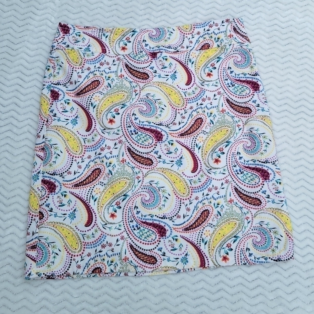 Talbots Paisley Print Skirt size 10